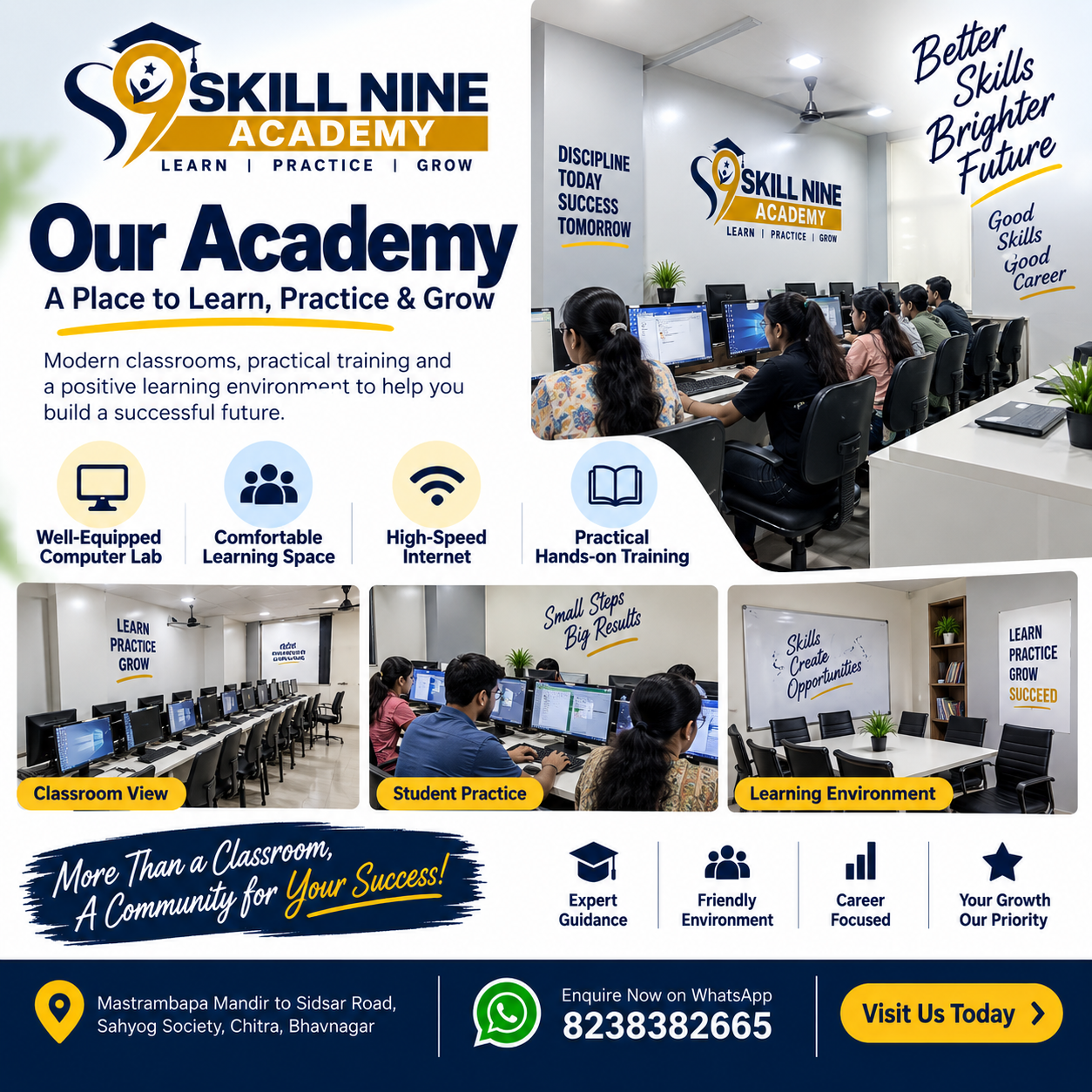 Classroom and practical training environment